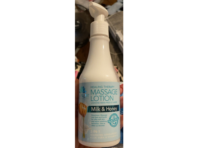 La Palm Healing Therapy Massage Lotion, Milk & Honey, 8 fl oz/240 mL