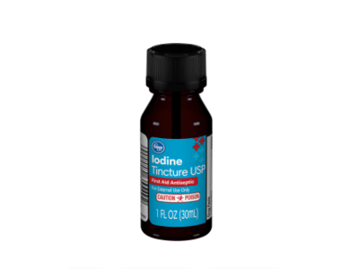 Kroger Iodine Tincture First Aid Antiseptic, 1 fl oz/30 mL