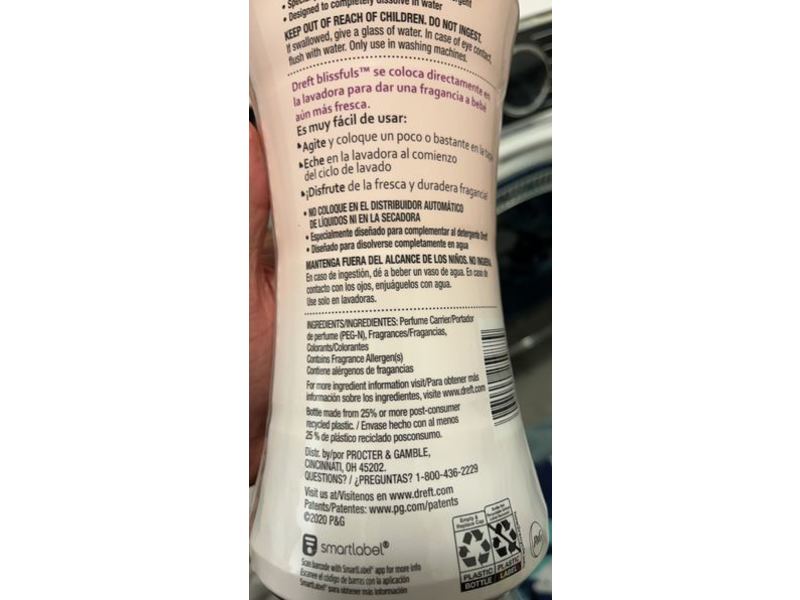 Dreft In-Wash Scent Booster Beads Baby Fresh Scent, Blissfuls, 26.5 oz/752 g