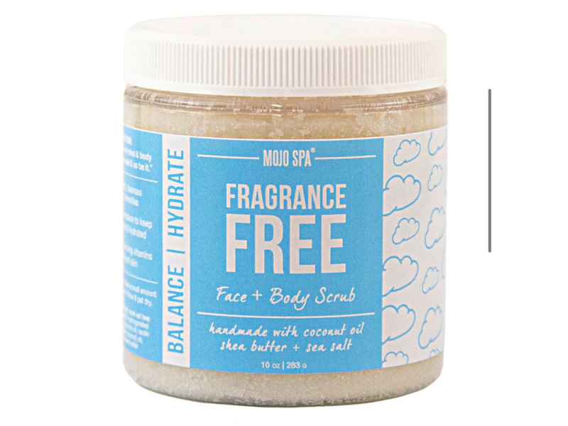 Mojo Spa Face & Body Scrub, Fragrance Free, 10 oz/283 g