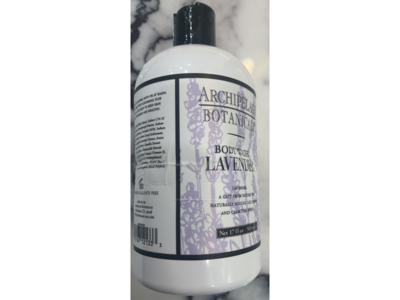Archipelago Botanicals Body Wash, Lavender, 17 fl oz/503 mL