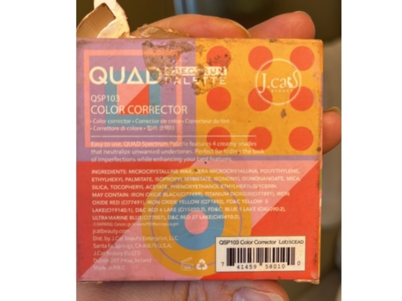 J.cat Beauty Soectrum Palette Color Corrector, QSP103, 0.21 oz/6 g