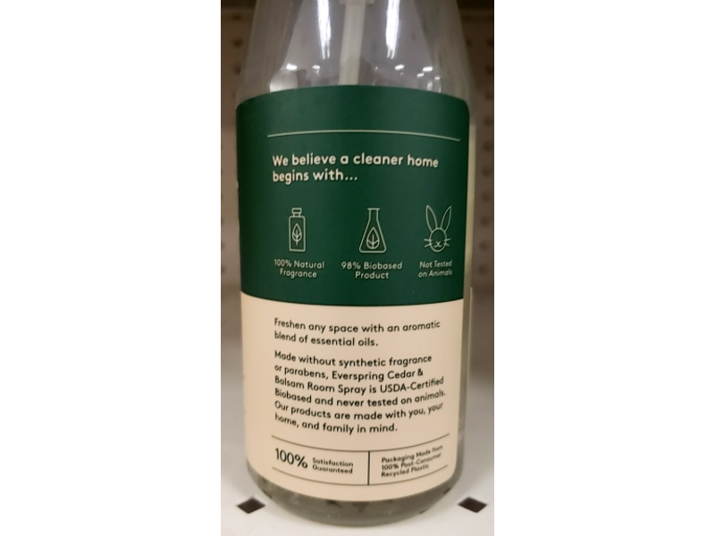 Ever Spring Room Spray, Cedar & Balsam, 8 fl oz/236 mL