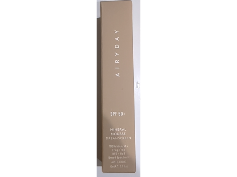 Airyday Mineral Mousse Dreamscreen, SPF 50+, 0.3 fl oz/10 mL