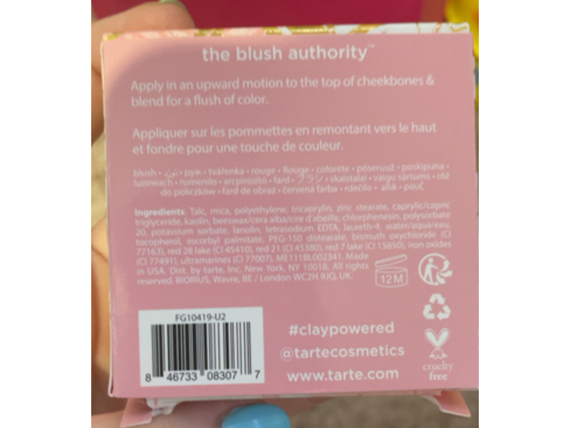 Tarte Amazonian Clay Blush, Skintuitive Energy, 0.14 oz/3.97 g