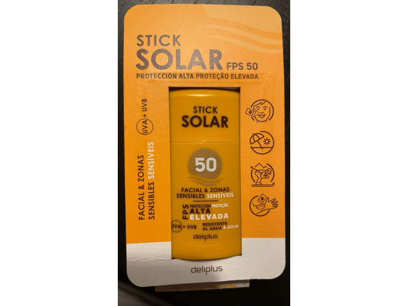 Deliplus Facial Stick Solar, SPF 50