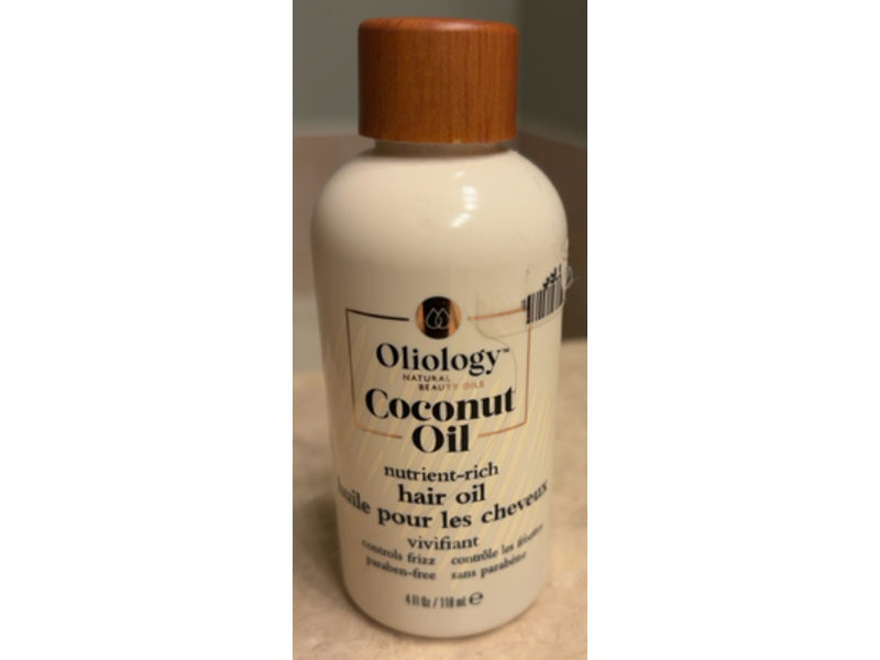 Oliology Nutrient-Rich Hair Oil, Coconut Oil, 4 fl oz/118 mL