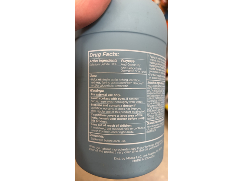 Hairitage Wash It Away Anti Dandruff Shampoo, 13 fl oz/384 mL