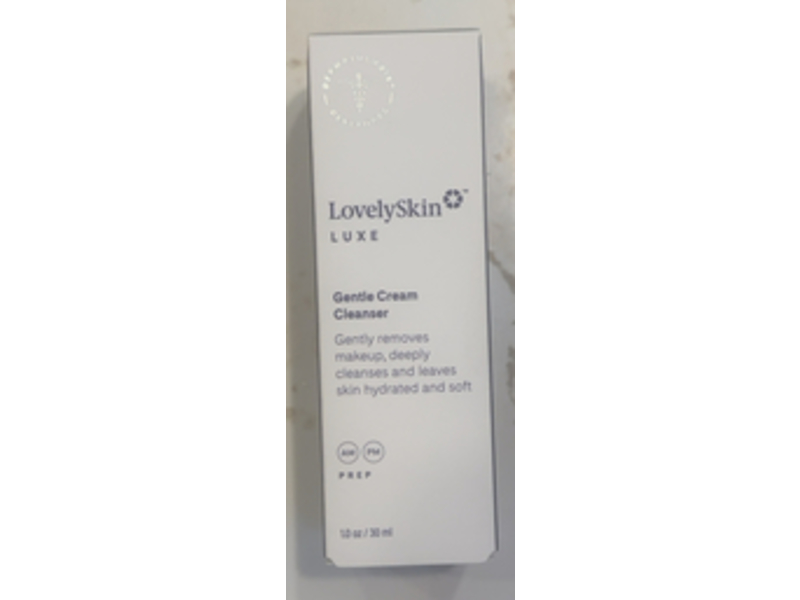 LovelySkin Luxe Gentle Cream Cleanser, 1.0 oz/30 mL