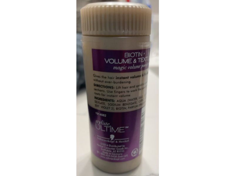 Schwarzkopf Styliste Ultime Biotin Volume Magic Powder, Flexible Hold, 0.35 oz/10 g