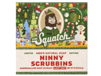 Dr Squatch Ninny Scrubbins Natural Soap, Marshmallow Root Extract Light Grit, 5 fl oz/141 g - Image 2