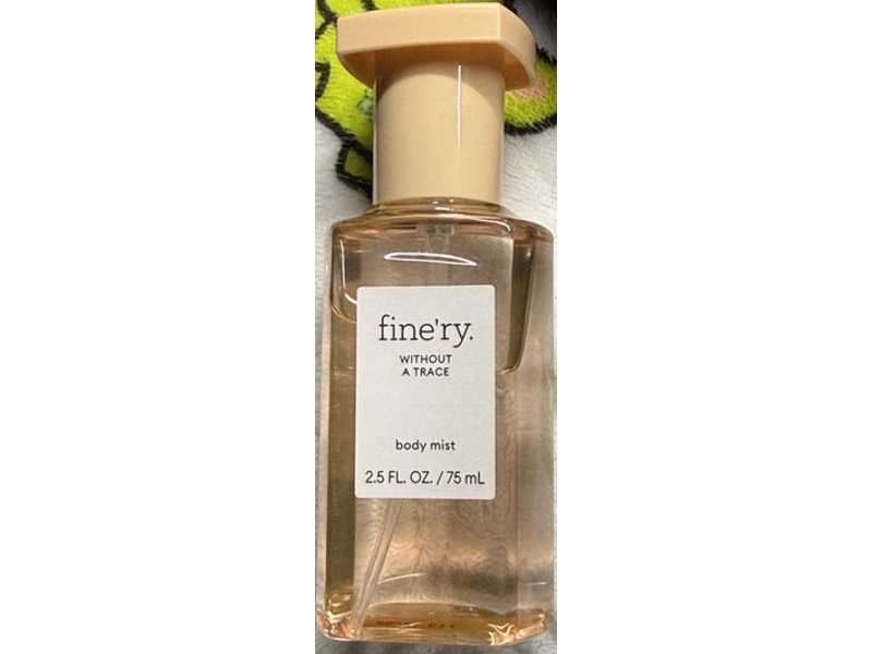Fine'ry Body Mist, Without A Trace, 2.5 fl oz/75 mL