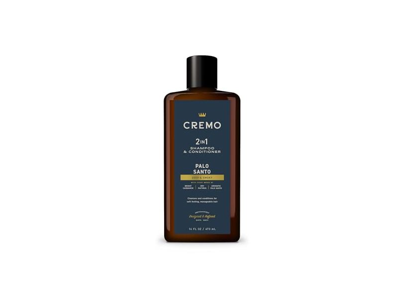 Cremo 2 In 1 Shampoo & Conditioner, Palo Santo, 16 fl oz/473 mL
