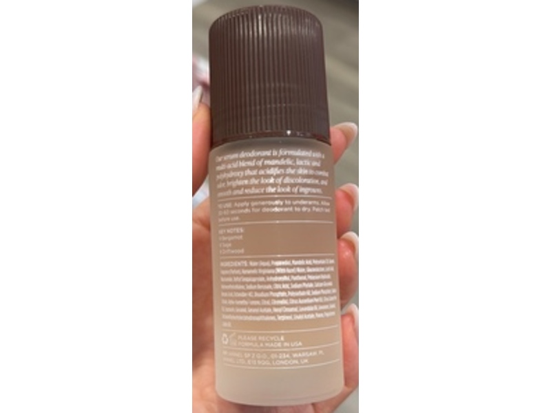 Saltair 5% AHA Serum Deodorant, Driftwood, 1.7 fl oz/50 mL, Pack Of 2