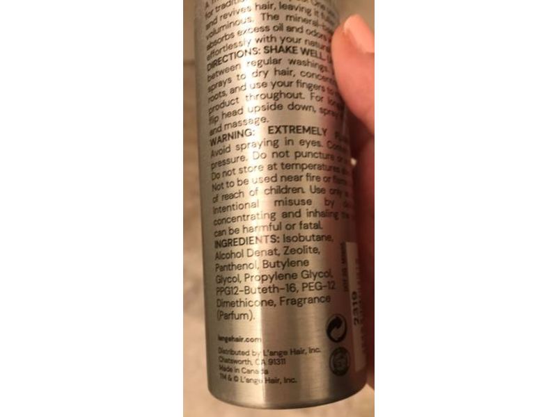 L'ange Hair Dry Shampoo, 3 fl oz/85 g