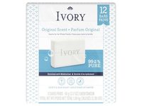 Ivory Gentle Bar Soap, Orginal, 3.17 oz/90 g, 12 Count - thumbnail 1