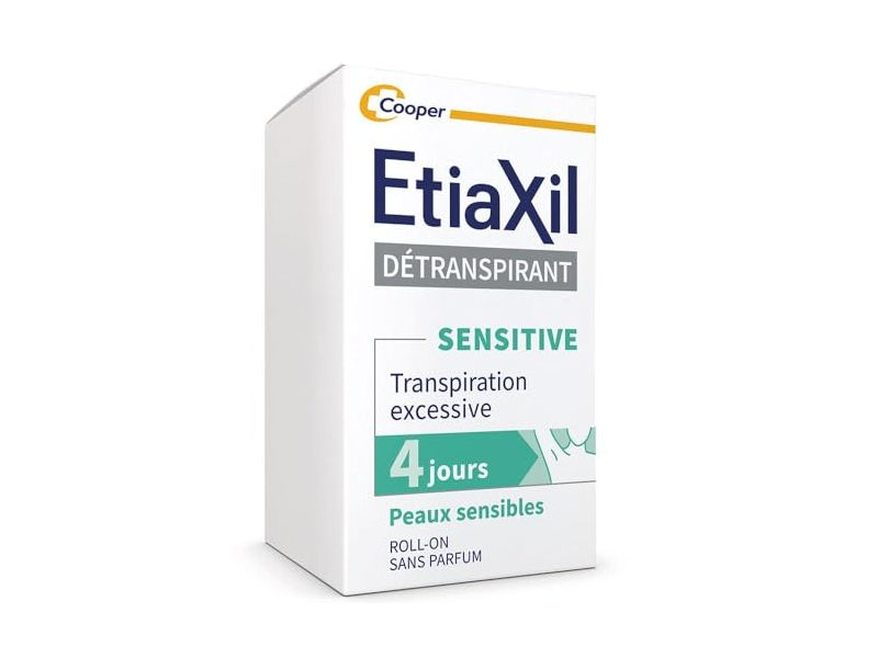 Cooper Pharma EtiaXil Antiperspirant Roll-On, Sensitive, 4 Days, 15 mL