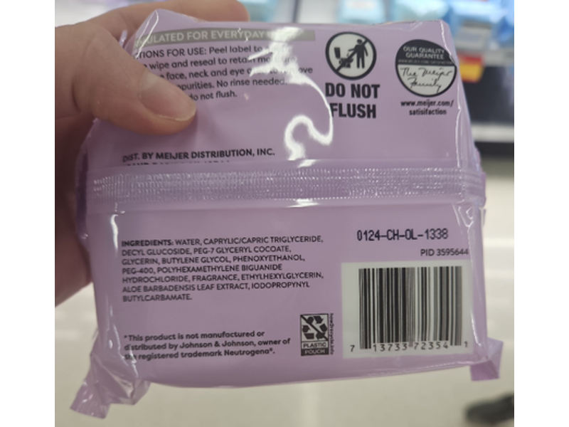 Meijer Bedtime Soothing Cleansing Towelettes, Lavender Scent, 25 Count