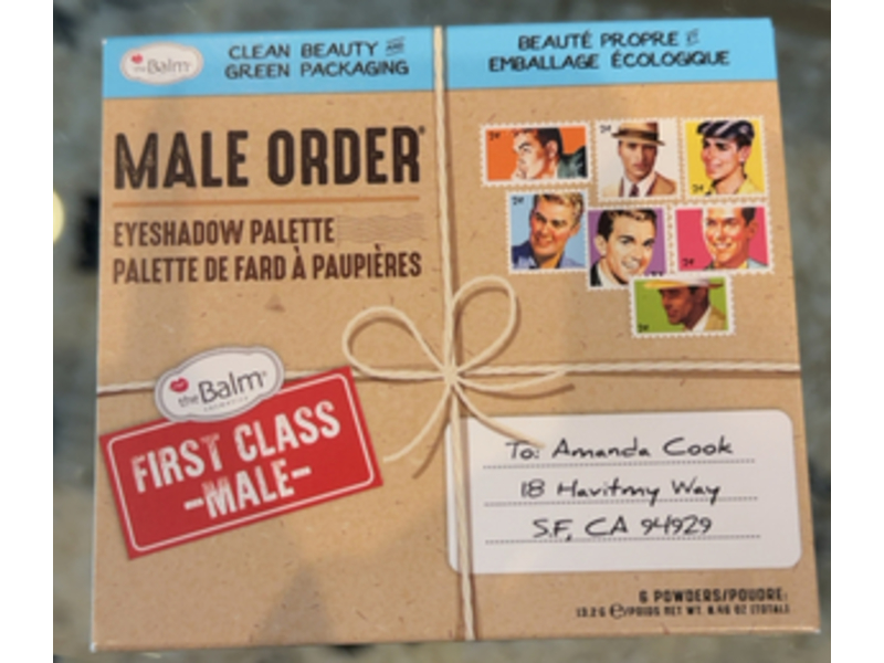 The Balm Male Order Eyeshadow Palette, First Class Male, 0.46oz/13.2 g