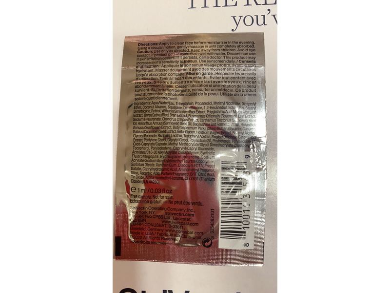 strivectin Nightly Multi Correct Serum, Advanced Retinol Night, 0.03 fl oz/1 mL