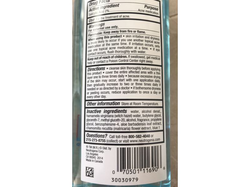 Neutrogena Clear Pore Oil-Eliminating Astringent, 8 fl oz/236 mL