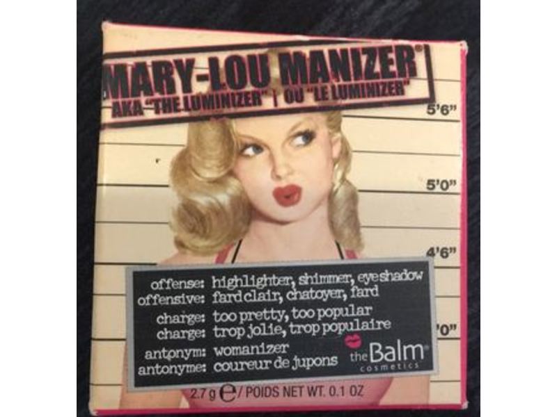 theBalm Mary-Lou Manizer Highlighter, Shadow & Shimmer, 0.1 oz/2.7 g