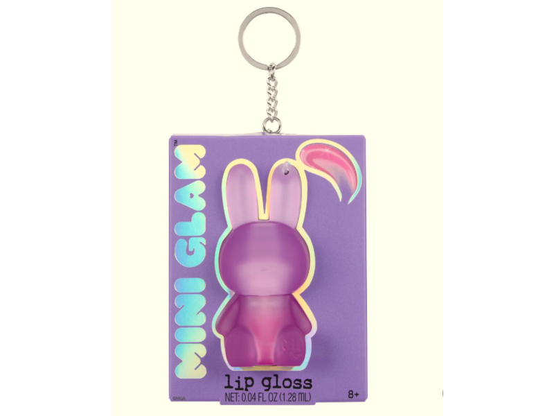 Mini Glam Bunny Lip Gloss, Purple, 0.04 fl oz/1.28 mL
