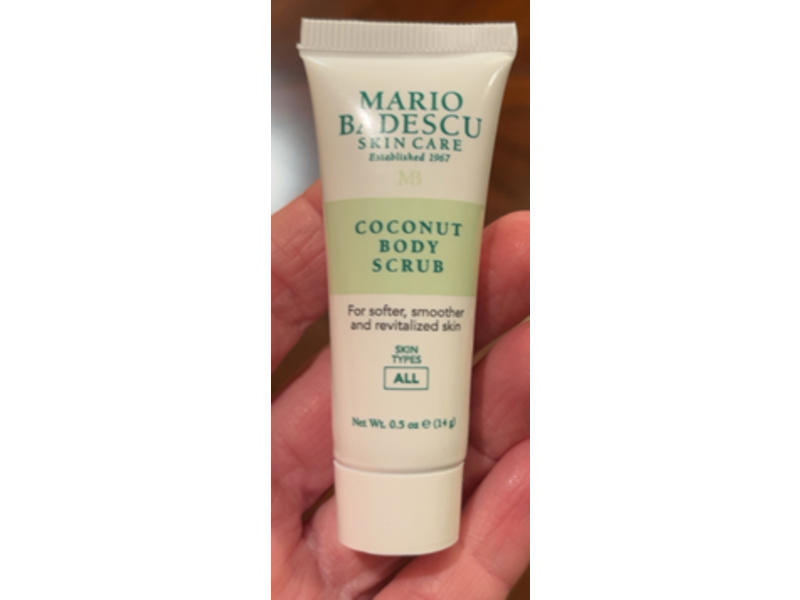 Mario Badescu Body Scrub, Coconut, 0.5 oz/14 g