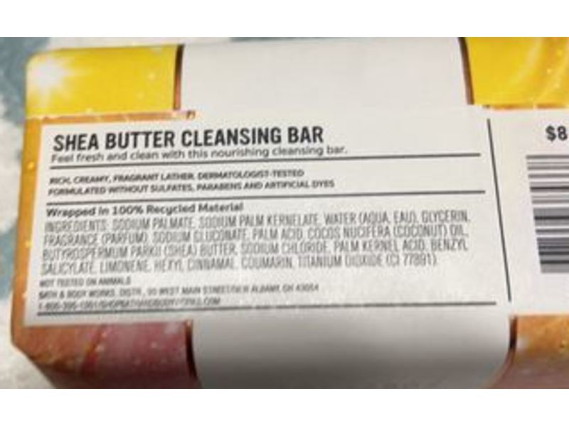 Bath & Body Works Summer Melody Shea Butter Cleansing Bar, 5 oz/141.75 g