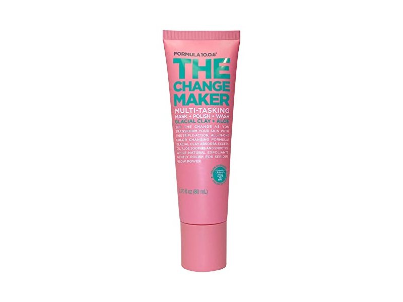 Formula10.0.6 The Change Maker Multi-Tasking Mask+Polish & Wash, Glacial Clay+Aloe, 2.70 fl oz/80 mL