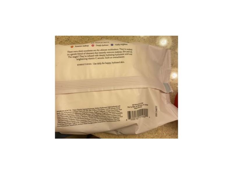 Billie Wonder Wipes, Vitamin C Serum, 25 Count