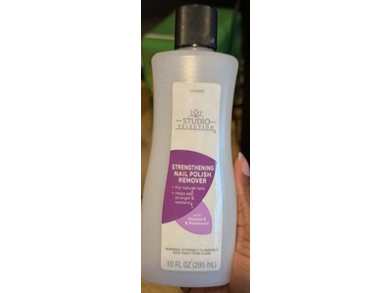 Studio Selection Strengthening Nail Polish Remover, Vitamin E & Panthenol, 10 fl oz/295 mL