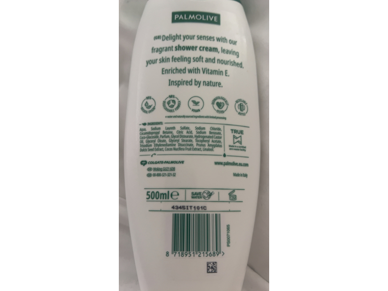 Palmolive Naturals Shower Cream, Coconut & Milk, 500 mL
