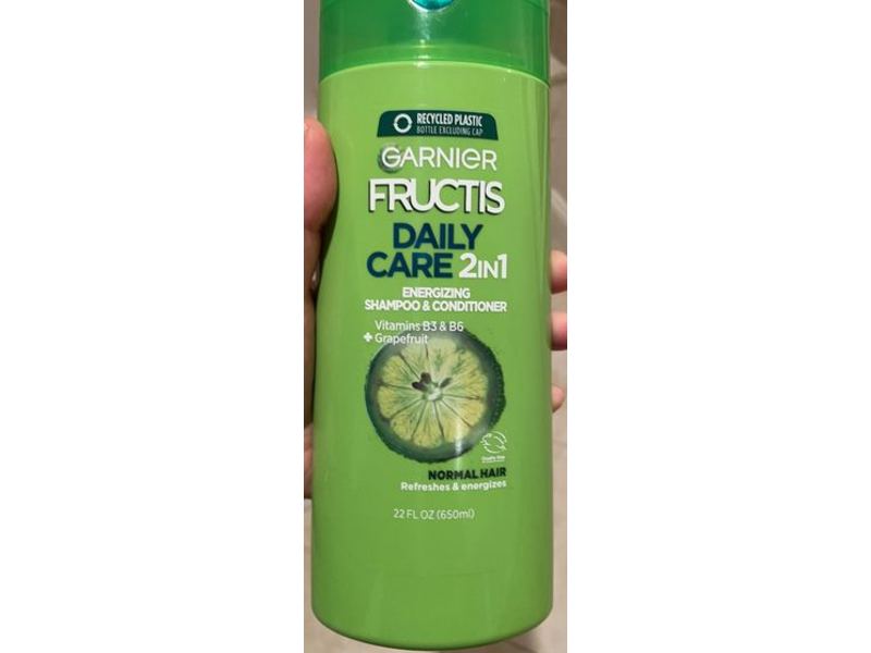 Garnier Fructis Daily Care 2 In 1 Energizing Shampoo & Conditioner, +Grapefruit, 22 fl oz/650 mL