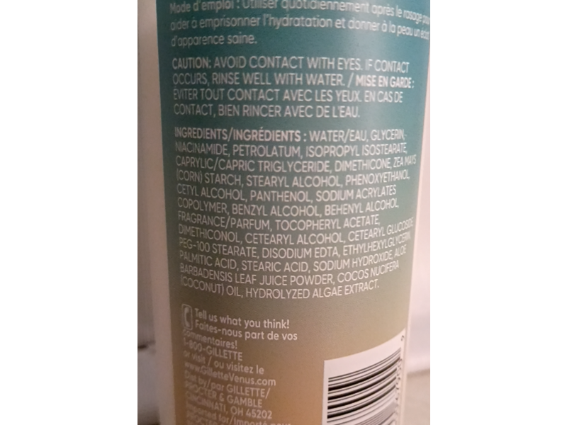 Gillette Venus Glow Post-Shave Moisturizer, 12 fl oz/355 mL