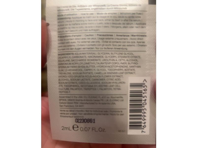 TimeLine Cellular Energy The Day Cream, 0.07 fl oz/2 mL