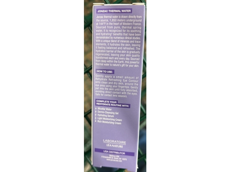 Eau Thermale Jonzac Rehydrate Refreshing Eye Contour, 0.5 fl oz/15 mL