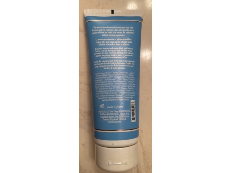 Mistral Exfoliating Body Wash, Blue Chamomile, 6.7 fl oz/200 mL
