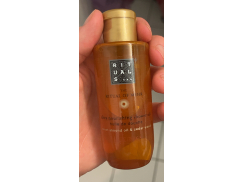 Rituals The Ritual Of Mehr Shower Oil, Sweet Almond Oil & Cedar Wood, 2.5 fl oz/75 mL