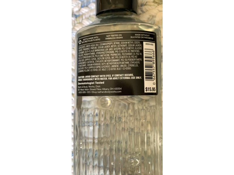 Bath & Body Works Men's 3-in-1 Hair Face & Body Wash, Pro Vitamin B5 + Aloe, 10 fl oz/295 mL