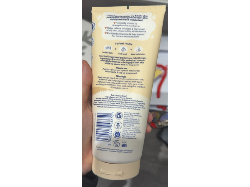 Child's Farm Oat Derma Body Moisturizer, 200 mL