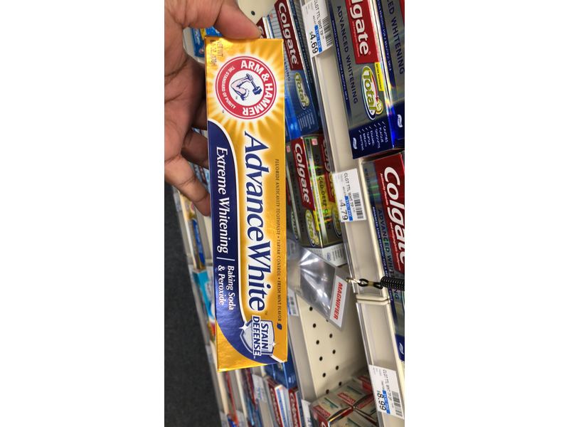 Arm & Hammer Advance White Extreme Whitening Toothpaste, Fresh Flavor Mint, 6 oz/170 g