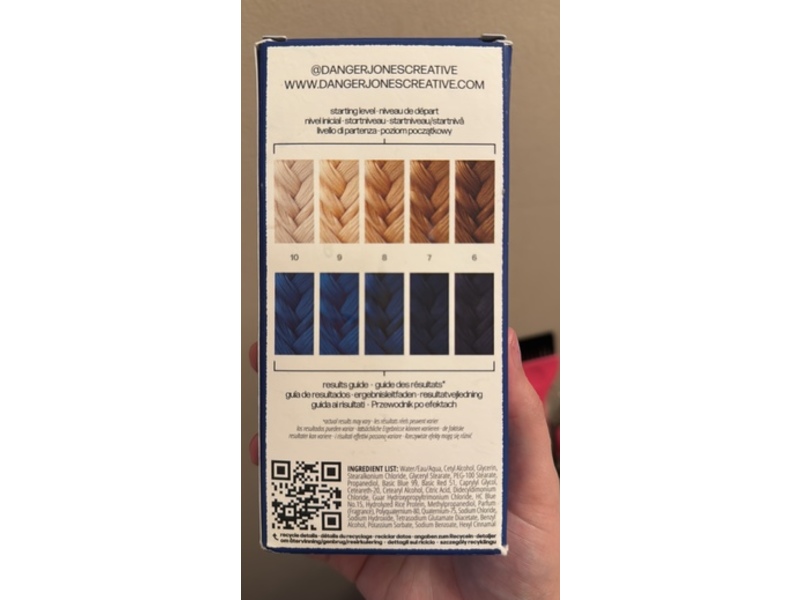 Danger Jones Semi-Permanent Hair Color, Solitude, 4 fl oz/118 mL