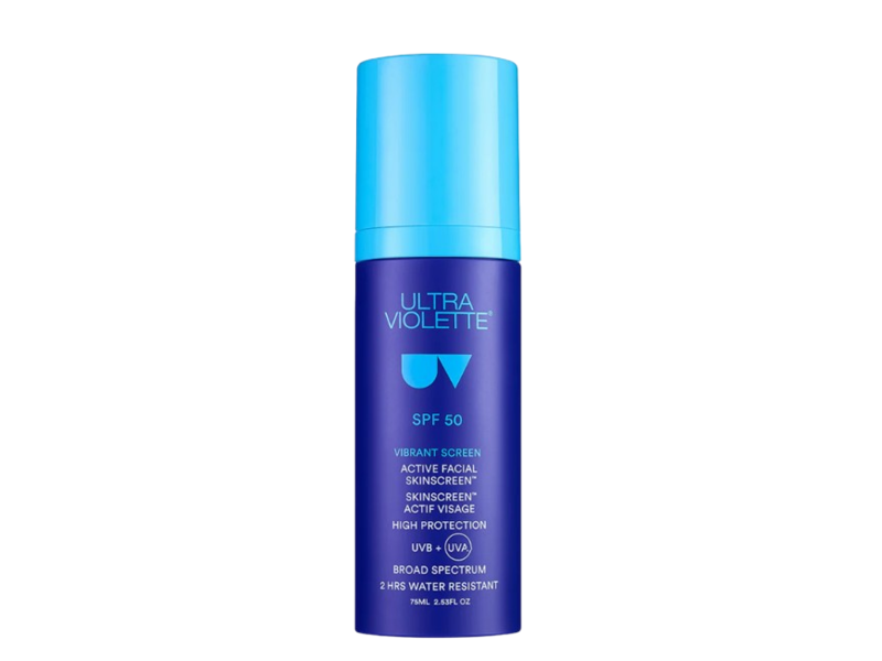 Ultra Violette Active Facial Sunscreen, SPF 50, Vibrant Screen, 2.53 fl oz/75 mL