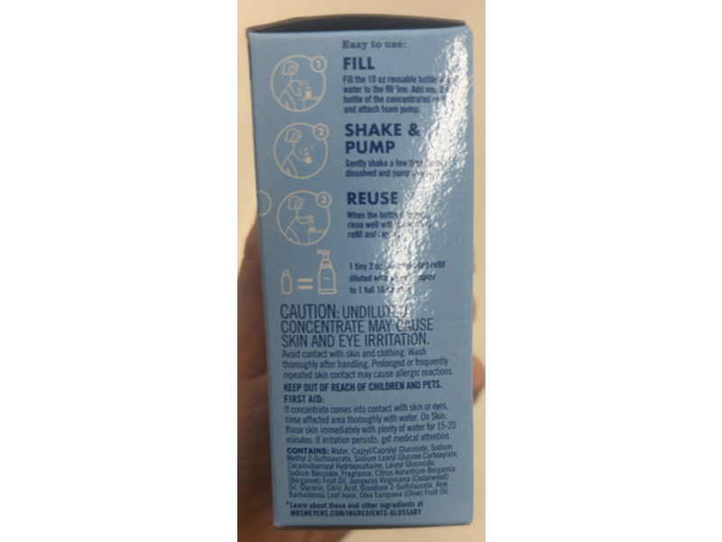 Mrs. Meyer's Foaming Hand Soap Refills, 2 fl oz/60 mL, 2 Count