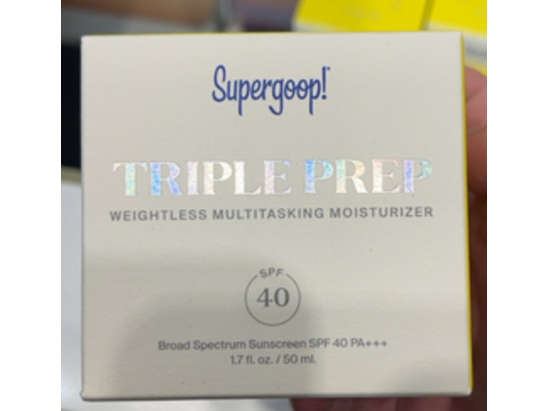 Supergoop Triple Prep Weightless Multitasking Moisturizer, SPF 40, 1.7 fl oz/50 mL