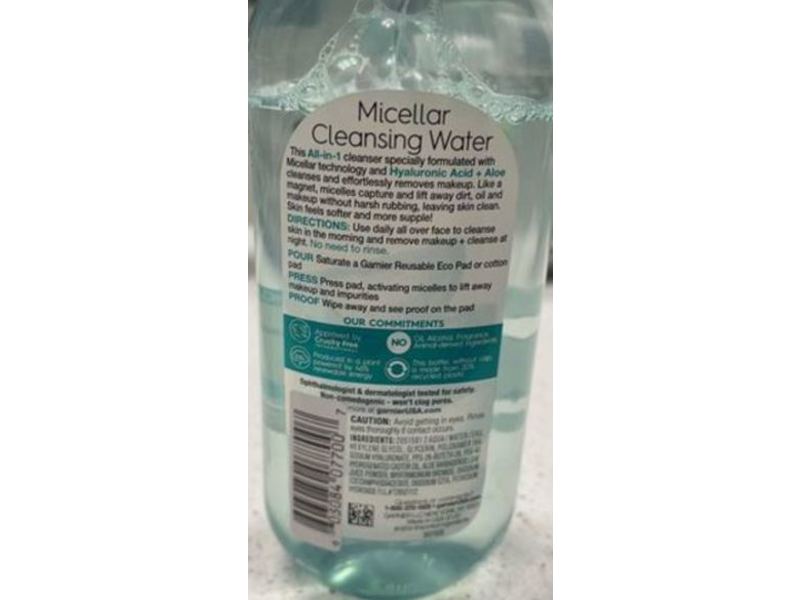 Garnier Skin Active Micellar Cleansing Water, 13.5 fl oz/400 mL, 2 Count
