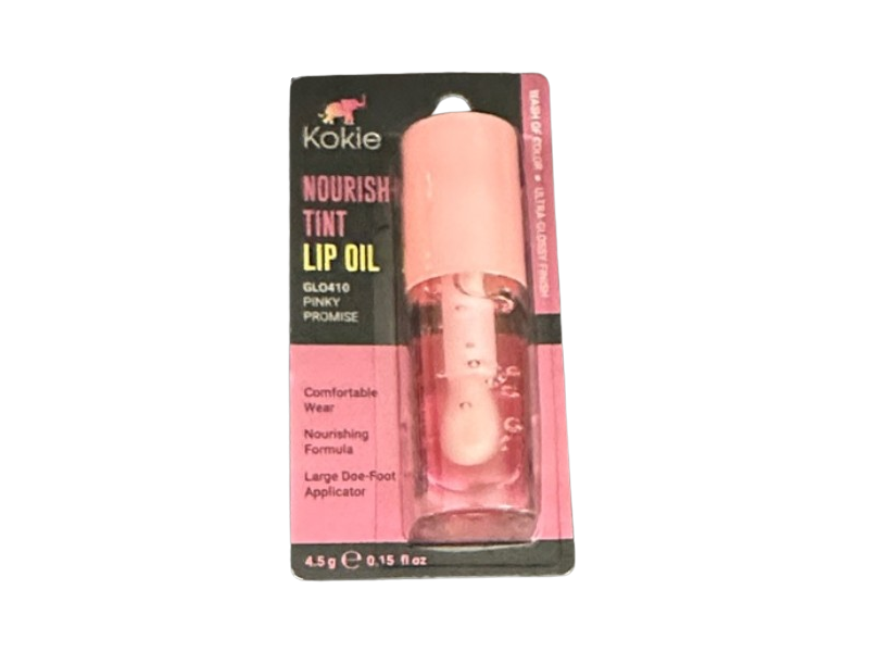 Kokie Nourishing Tint Lip Oil, Pinky Promise, 0.15 oz/4.5 g