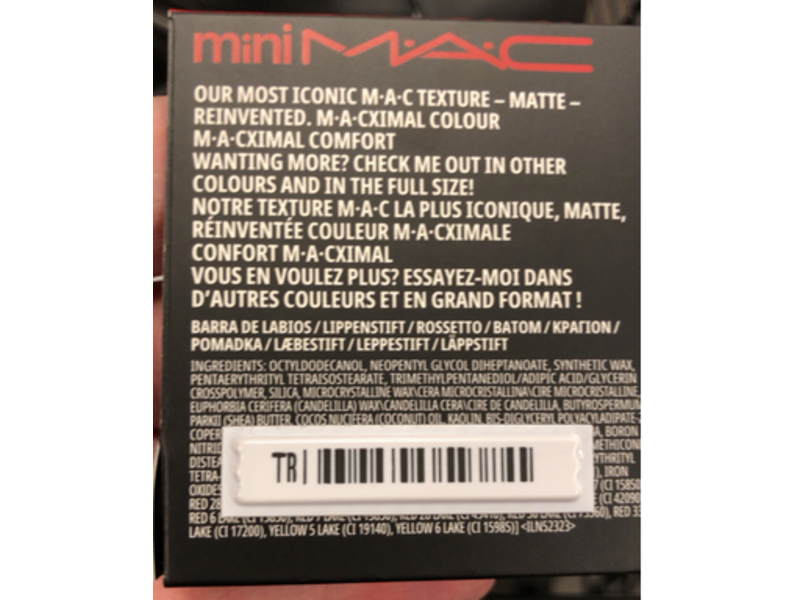 M. A. C Macximal Matte Lipstick, Ruby Woo, 0.05 oz/1.7 g