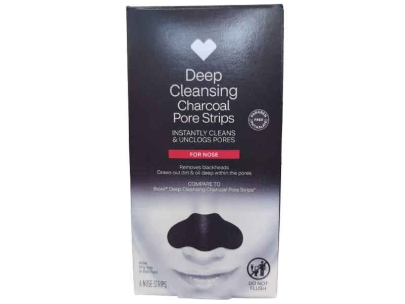 Cvs Deep Cleansing Nose Pore Strips, Charcoal, 6 Count